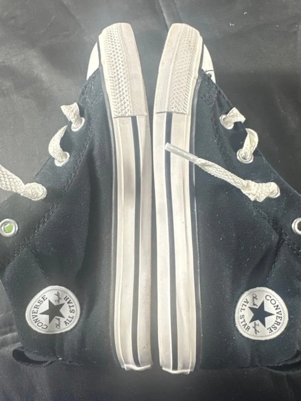 Converse Kids Black and White Low Top Sneakers